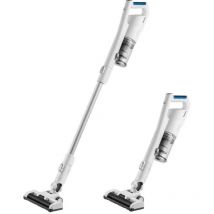 Midea - Scopa Elettrica Ricaricabile P5 (21,6 v) Senza Sacco Capacità 0,45 Litri Autonomia fino a 45 Minuti Sistema Ciclonico Colore Bianco