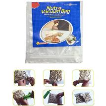 R&g - busta sacchetto conservazione alimenti sottovuoto riutilizzabile valvola 22x20CM