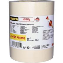 Scotch Classic Masking Tape 48mm x 50m (Pack 3)