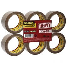 Scotch Pack Tape Heavy Brn 50mmX66m PK6