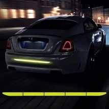 Scotch Reflechissant Blanc, Autocollants Réfléchissants Vision Nocturne,Autocollants de Sécurité Auto-Adhésifs étanches pour Voiture(2pcs)