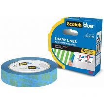 2093 Sharp Lines-Nastro Adesivo per battiscopa, Porte, finestre o Vinile, Blu, 24 mm - Scotchblue