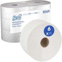 8569 Toilet Tissue Centrefeed 2 Ply 314M (PK-6 ROLLS-1280 Sheet) - Scott