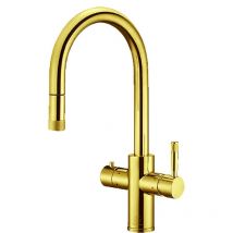 Modern Living - Scott & James 4 in 1 Pull Down Instant boiling Tap - ELO0095 - Brushed Gold