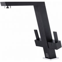 Scott & James Dual Edge Twin Lever Mixer Tap - Black - ELO0060