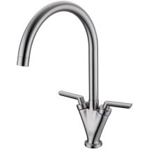 Scott&james - Twin Lever Mixer Tap - Brushed - ELO0009 - Brushed