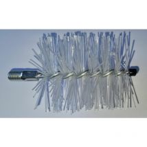 Scovolo in nylon per stufe a pellet mm80 sit bianco canna fumaria attacco m12