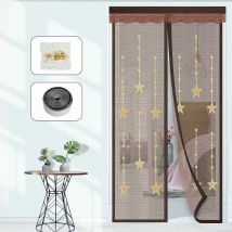 Balcony Door Mosquito Net, Fly Screen Door Magnet Magnetic Curtain Anti-Insect Mosquito Net Anti-Mosquito Curtain, No Drilling, Adhesive Attachment