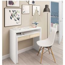 Befara - scrivania a scomparsa max - Rovere / Bianco