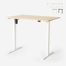 Scrivania altezza regolabile elettrica design per ufficio e studio Standwalk 120x60 Colore: Legno Naturale