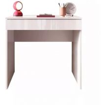 Scrivania con cassettone 'smile' bianco lucido, 78x50x76 cm