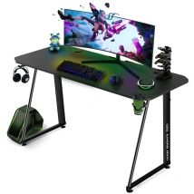 Scrivania da gioco, scrivania da gioco ergonomica, tavolo da gioco per computer, computer o console per videogiochi, design moderno, struttura in