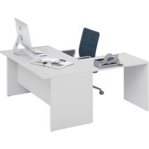 Webmarketpoint - Scrivania da ufficio ad angolo reversibile colore Bianco H74x160x160cm