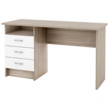 Kit scrivania function plus 120X48X72 rovere bianco