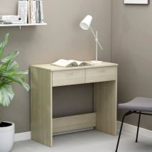 Furniture Limited - Scrivania Rovere Sonoma 80x40x75 cm in Legno