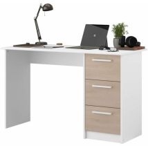 Scrivania Essential 121,2 x 55 x 74,5 cm – 3 cassetti – Parisot