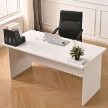 Shally Dogan - Scrivania Per Computer Da Ufficio Bianco Postazione Lavoro Studio Pc 180x80x74cm