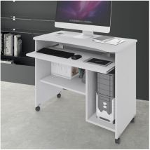 Veriaffari.it - Scrivania porta computer pc 93 cm Cercando bianco frassinato