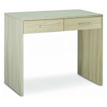 Sarmog - Scrivania 2 Cassetti L90 In Kit Olmo Chiaro Olmo Chiaro 76X91X55 Cm