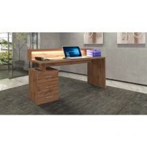 Web Furniture - New Selina Scrivania Da 160 Con Sopralzo Wotan