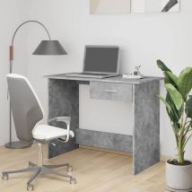 Maison Chic - Scrivania,Scrivania da Studio,Tavolo Porta pc per Computer Grigio Cemento 100x50x76 cm in Truciolato XZZ414194 BonneVie