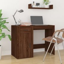Maison Chic - Scrivania,Scrivania da Studio,Tavolo Porta pc per Computer Rovere Marrone 100x49x75 cm in Legno Multistrato XZZ898040 BonneVie