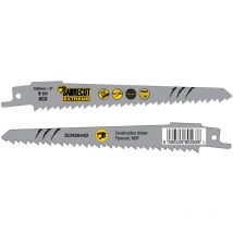 Sabrecut - SCRS644D5 - Juego de 10 hojas de sierra alternativa S644D de 150 mm y 6 tpi para corte de madera ultrarrápido para Bosch, Dewalt, Makita,