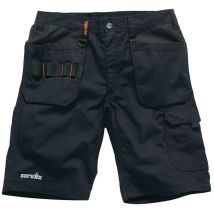 Scruffs - Stretch-Arbeitshorts "Flex", schwarz Größe 54