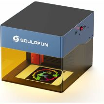 Sculpfun - iCube pro max 10W Máquina de grabado láser, Máquina de corte láser portátil con precisión de grabado de 0,05 mm, Grabado fuera de línea,