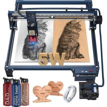 Sculpfun - S30 5W Graveur laser, machine de gravure, pompe d'assistance d'air automatique 30L/Min, buse d'air, rail de qualité industrielle,