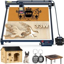 SCULPFUN S30 Ultra 33W Machine de gravure laser, conception d'objectifs interchangeables, graveur laser pour bois et métal avec carte mère Air Assist