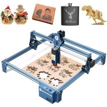 Sculpfun - Incisore laser S9, taglierina laser da 5,5 w con raggio laser ultrasottile da 0,06 mm, macchina per incisione laser per legno, pelle,