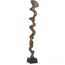 Sculpture 13x13x97 Métal doré antique/Bronze