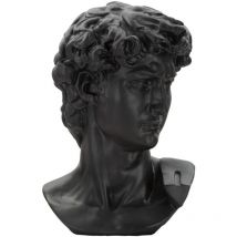 Mauroferretti - sculpture tête ancienne noire 44X35,5X60 cm