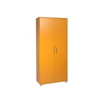 Mmt Furniture Designs Ltd - Beech wooden Filing cabinet with 4 shelves - 2 Door Lockable Filing Cabinet - Tall wood Office Storage Cupboard Organiser