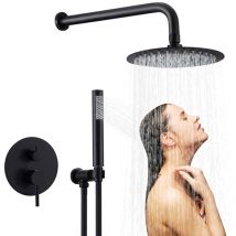 Build -in doccia, sistemi di doccia SDLOGAL con soffione rotonda da 10 pollici, doccia a mano, mixer per la doccia da bagno, corpo in ottone in ottone