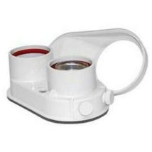 Separatore Fumi Sdoppiato 80/80 mm – Adattatore Doppio Flusso per Scaldabagni Opalia F – Diametro 80 mm