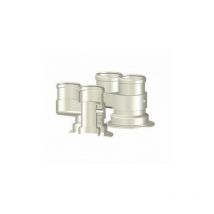 Sdoppiatore scarico caldaia a ciabatta 60/100 a 80-80 MOD.4 plastica pps