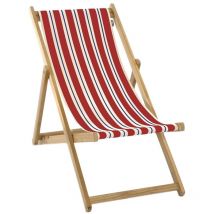 Sdraietta per bambini in legno di eucalipto, tessuto 100% cotone Elvas