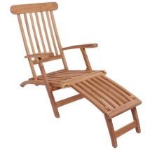 Sdraio Arrecife, Legno, Marrone, 150x60x95 cm