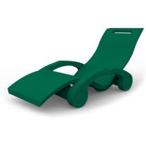 Lettino prendisole Serendipity Chaise Verde – 100% Polietilene HD – 59,7cm x 169cm x 70cm – Leggero e resistente ai raggi UV