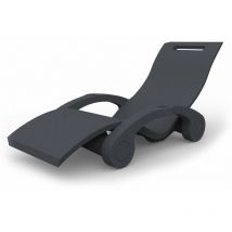 Lettino Chaise Longue Galleggiante da Esterno Giardino Arkema Serendipity Grigio Antracite