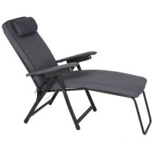 Sdraio c/poggiapiedi 6+1 posizioni grigio