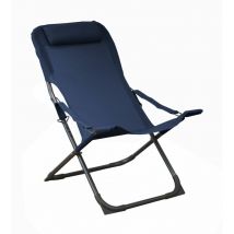 Sdraio pieghevole grafite/blu relax easy Da Giardino Esterno seduta sdraio