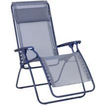 Lafuma Mobilier - Fauteuil Relax Jardin - Chaise Longue Zéro Gravité - Rclip - Batyline Iso - Bleu Indigo
