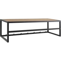 Seaford Wandgarderobe 1 Regal 7 Haken schwarz.