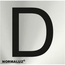 Edelstahl Buchstabe d Schild selbstklebend 5cm rd717140