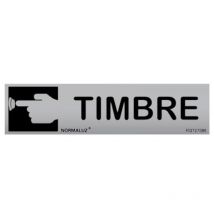 Selbstklebendes Klingelschild aus Edelstahl 5x20cm rd707086