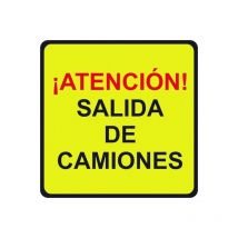 Normaluz - Señal Vial 500X500Mm Metalica Salida De Camiones V10034