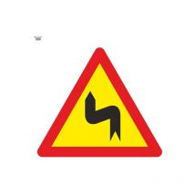 Normaluz - Señal Vial de Bolsa Curvas Peligrosas Hacia La Izquierda 700 x 700 mm